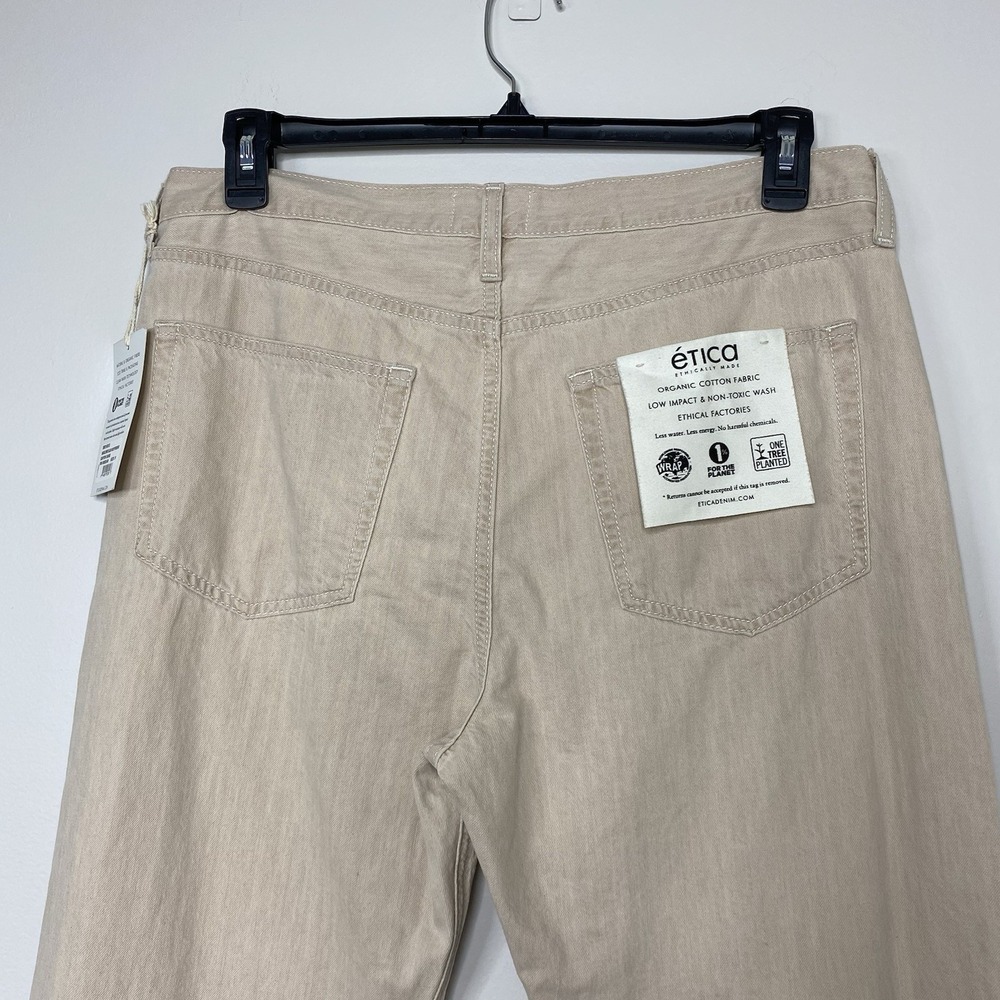 ETICA women's Sz 31 marlowe slim boyfriend‎ Tapered Mid Rise Jeans canyon sand - Picture 5 of 15